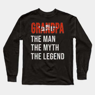 Grand Father Hong Kongese Grandpa The Man The Myth The Legend - Gift for Hong Kongese Dad With Roots From  Hong Kong Long Sleeve T-Shirt